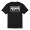 Alphabet Logo Printing Retro Casual Short Sleeve Black
