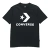 Alphabet Logo Printing Round Neck Short Sleeve Black