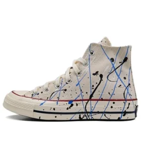 Chuck 70 High “Paint Splatter – Egret”