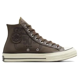 Chuck 70 Leather Overlay High “Engine Smoke”