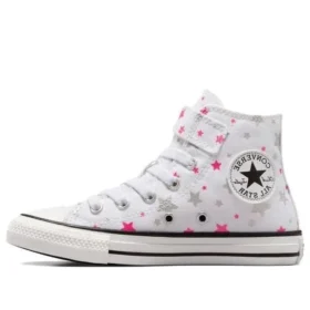Chuck Taylor All Star 1V High Top “White Pink Silver”