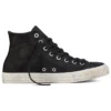 Chuck Taylor All Star High Top Leather Trainers “Black”