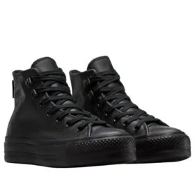 Chuck Taylor All Star Lift Leather High Top “Black”