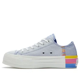 Chuck Taylor All Star Lift Low “Ranbow – Ozone Blue”
