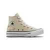 Chuck Taylor All Star Lift Platform High PS “Floral Embroidery – Natural Ivory”