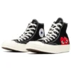 Converse x COMME des GARCONS PLAY Chuck 70 Hi “Black Red”
