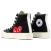 Converse x COMME des GARCONS PLAY Chuck 70 Hi “Black Red”