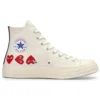 Converse x COMME des GARCONS PLAY Chuck 70 Hi Top “Multi Heart”