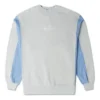 Denim Patchwork Crew Sweatshirt Asia Sizing “Blue”