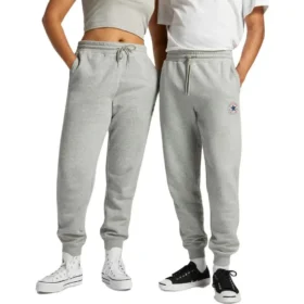 Go-To Chuck Taylor All Star Patch Standard-Fit Fleece Sweatpants Asia Sizing “Grey”
