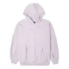 Logo Embroidery Knitting Hoodie Purple