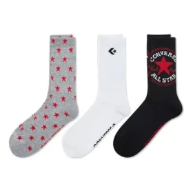Logo Patterns Quarter Socks “Black Grey White”
