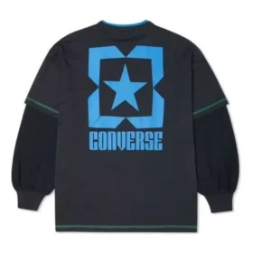 Logo Printed Sweater Asia Sizing “Black Blue”