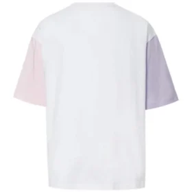 Logo Printed T-Shirt Asia Sizing “White Pink”