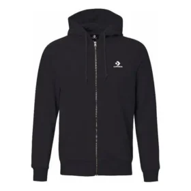Men”s Converse Casual Sports Breathable Jacket Black Men”s Converse Casual Sports Breathable Jacket Black
