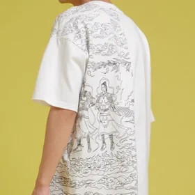 Men”s Converse Flame Pattern Logo Casual Short Sleeve White Men”s Converse Flame Pattern Logo Casual Short Sleeve White