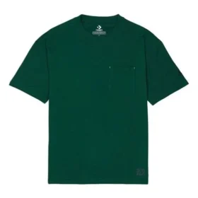 Men”s Converse Renew Solid Color Loose Pocket Short Sleeve Green Men”s Converse Renew Solid Color Loose Pocket Short Sleeve Green