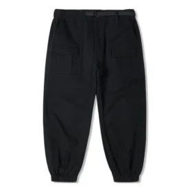 Men”s Converse Solid Color Woven Bundle Feet Lacing Black Casual Pants/Trousers