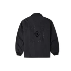 New Year Series Logo Printing Lapel Sports Jacket Dark Black