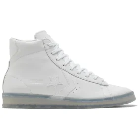 Pro Leather High “Black Ice – White Clear”