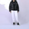 Short Down Textile Jacket Asia Sizing “Black”