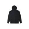 Solid Color Zipper Long Sleeves Hooded Jacket Couple Style Black
